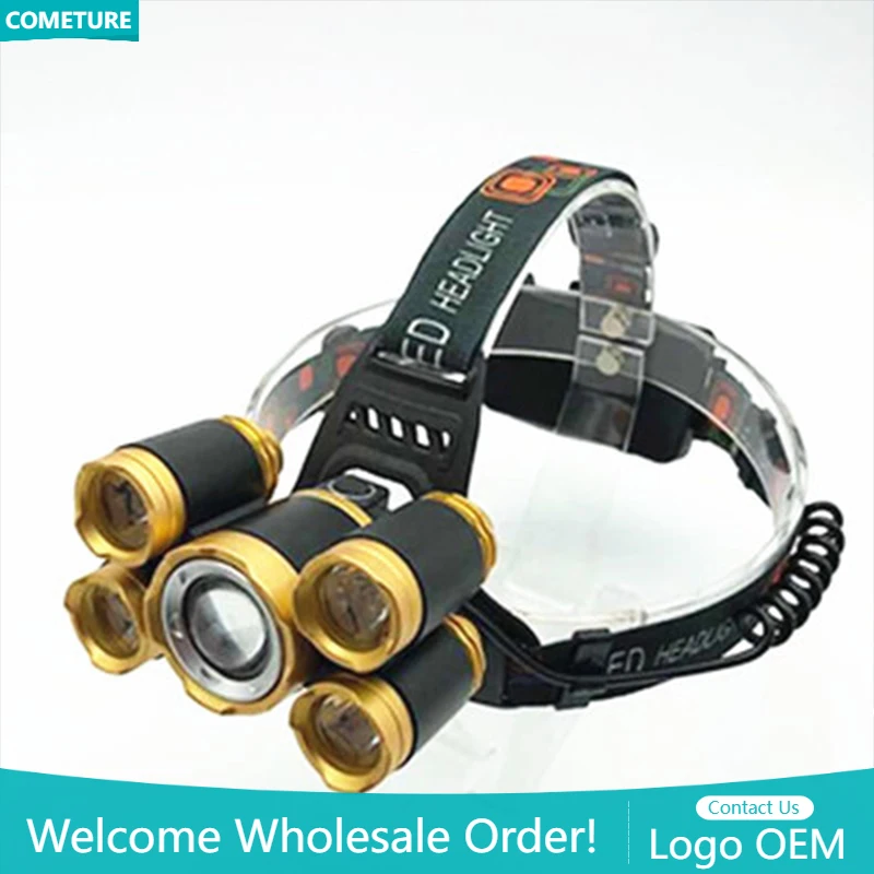 Power Tools Zoom - 5led t6 cabeça lâmpada zoom lanterna