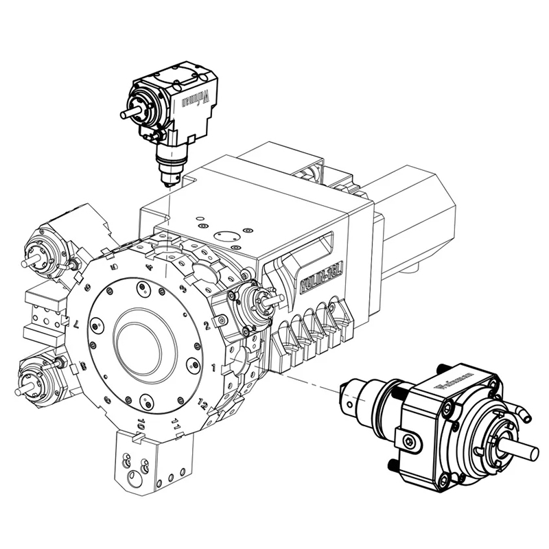 Power Tools Manual - Suporte de Ferramentas ER20/25/32BMT para Torneamento