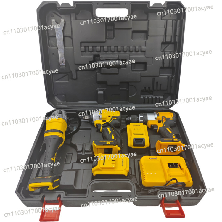 Power Tools Kit Set - Conjunto de Esmerilhadeira e Furadeira Elétrica