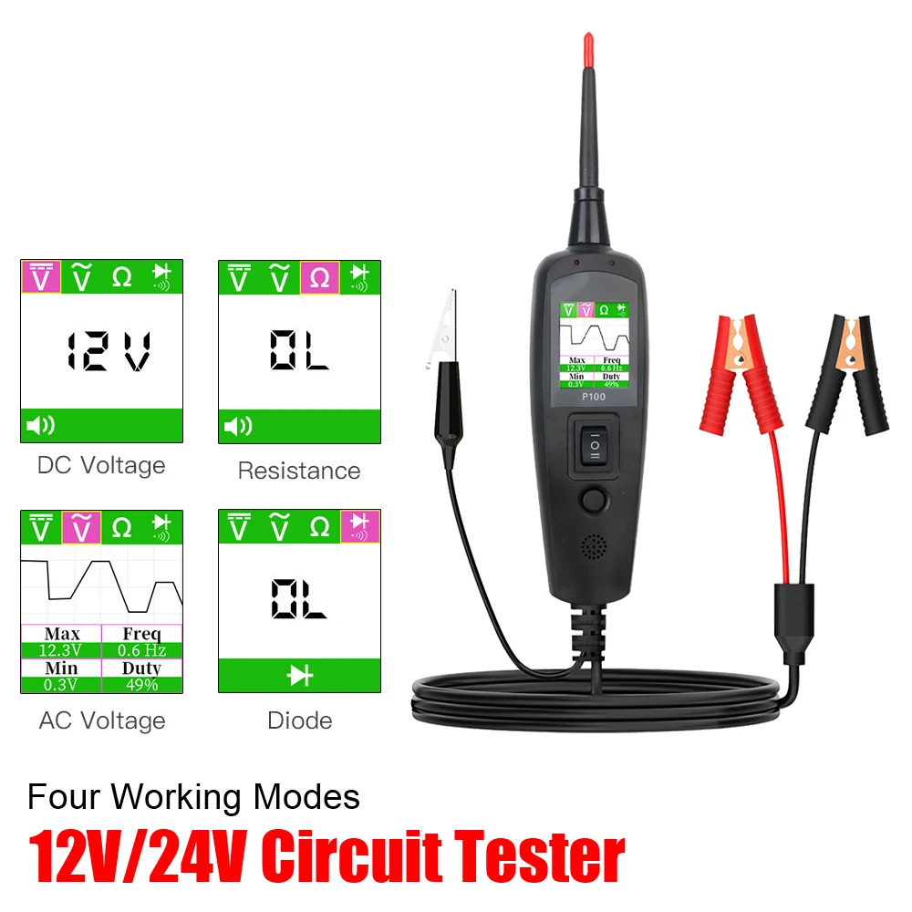 Power Tools In Automotive - Testador de Circuito Automotivo P100 12V