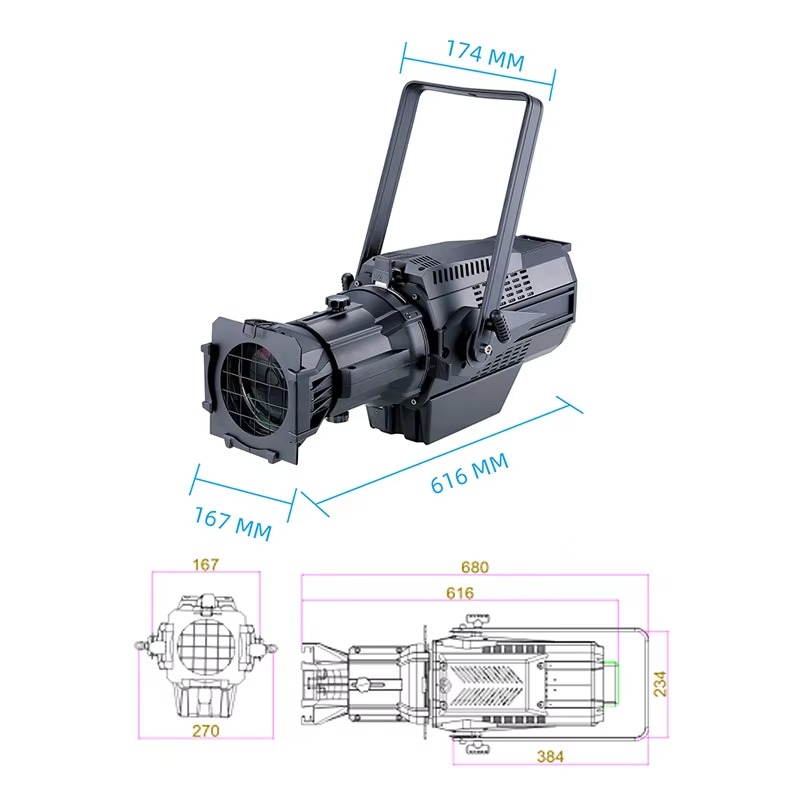 Luz de Palco COB de 600W Branc - Power Tools Zoom avaliação e preço