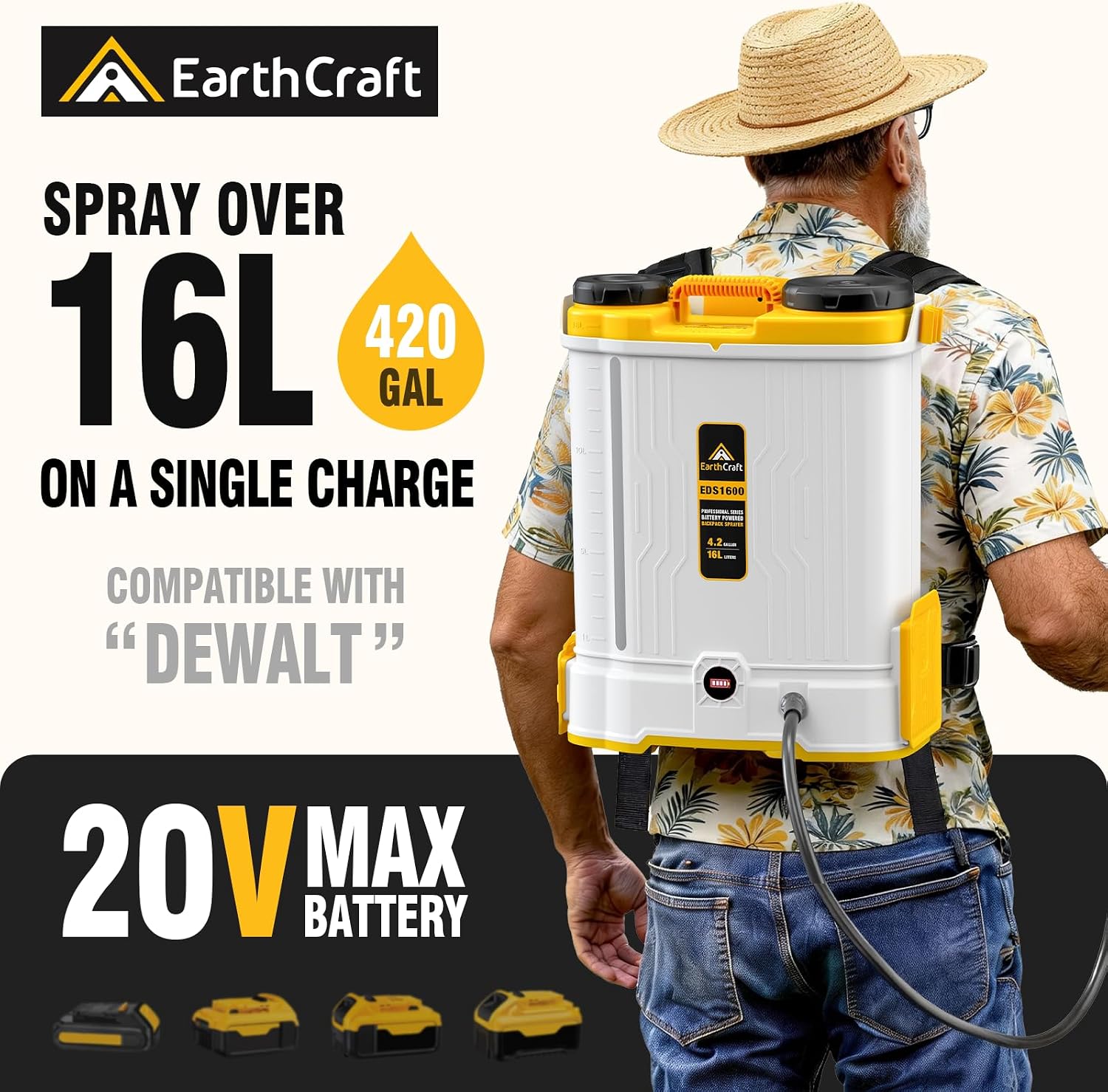 Pulverizador Costal a Bateria  - Power Tools Garden avaliação e preço