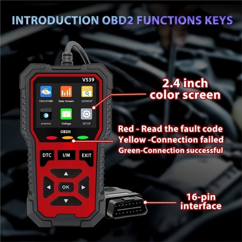 Scanner Automotivo V539 OBD2,  - Power Tools In Automotive avaliação e preço